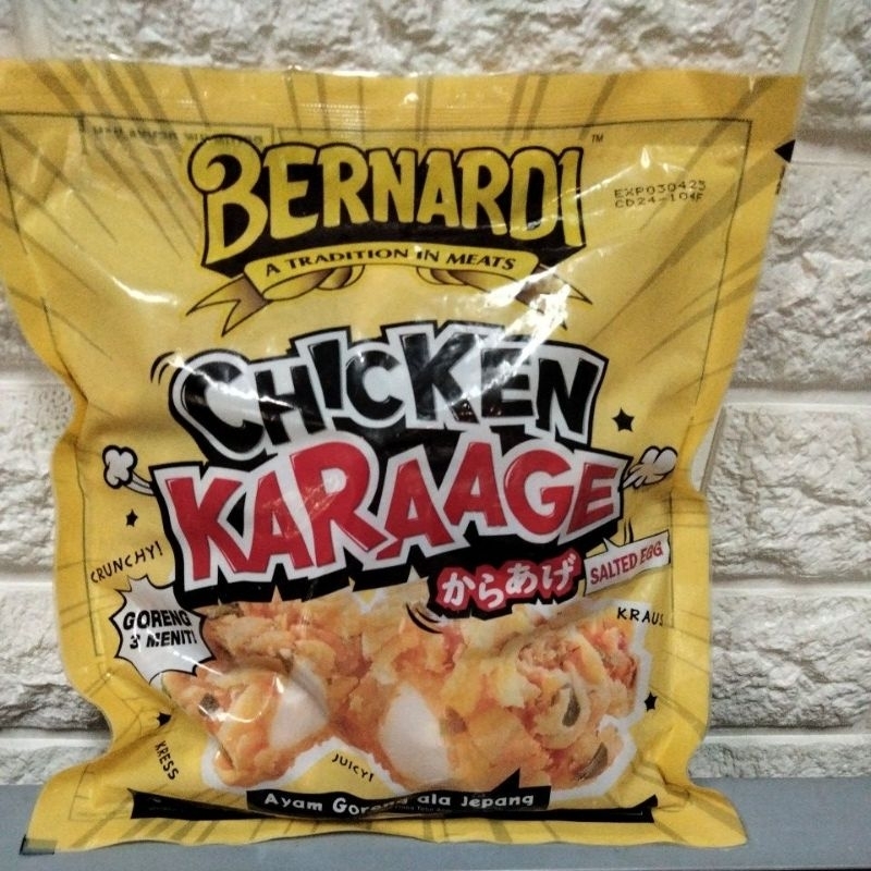 

BERNARDI CHICKEN KARAGE SALTED EGG 400GR