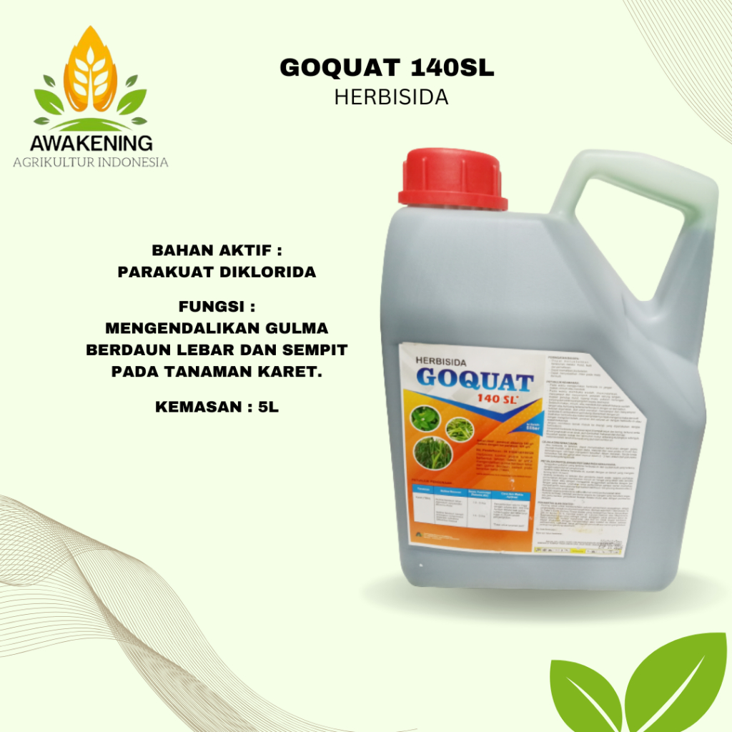 GOQUAT 140SL 5 LITER HERBISIDA