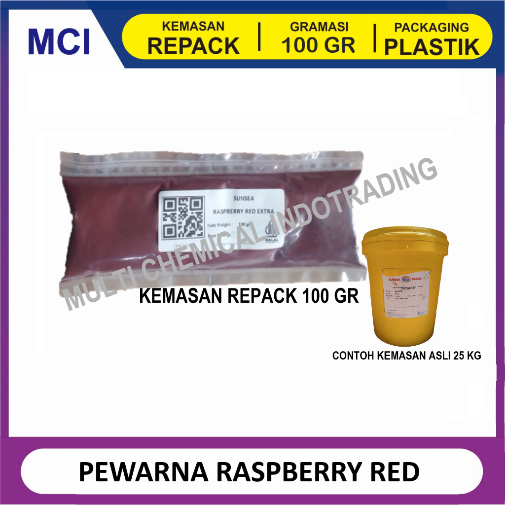 

PEWARNA MAKANAN RASPBERRY RED / PINK FOOD GRADE. 100gr
