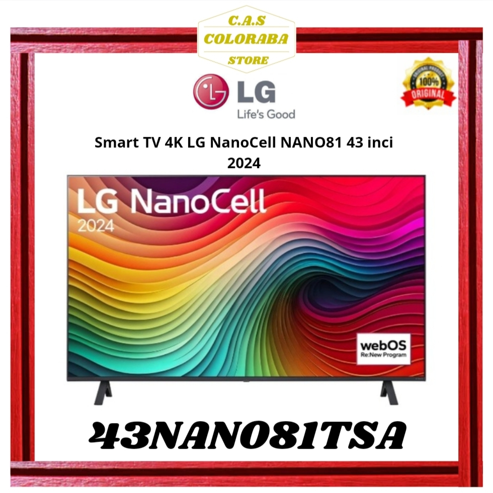 TV LG 43NANO81TSA SMART TV 43 INCH LED 4K UHD 43NANO81 43NANO NANO81TSA SMART TV LG 43 INCH