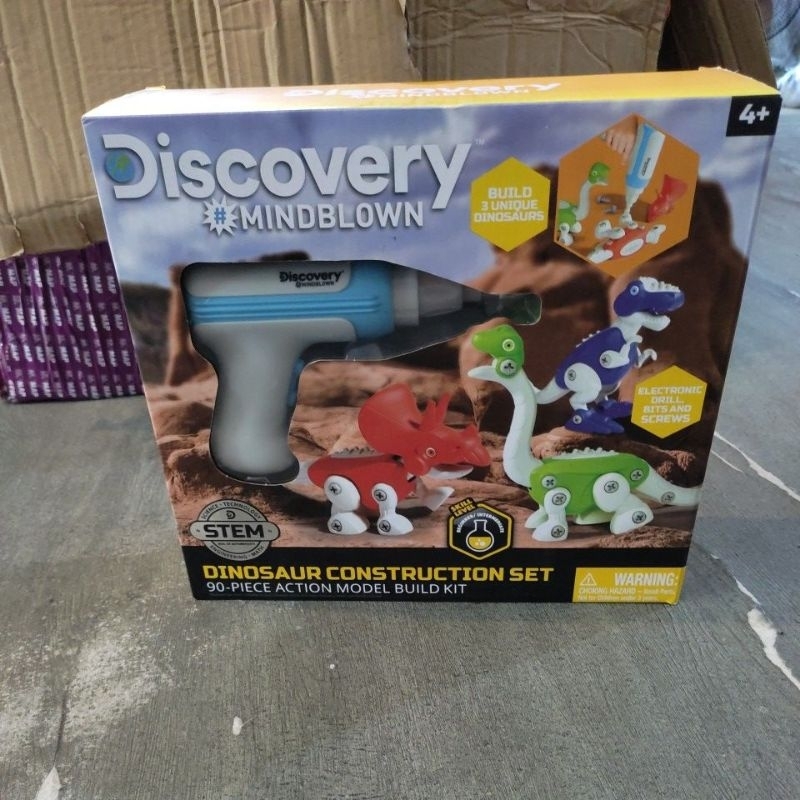 Mainan Anak Discovery Mindblown Dinosaur Construction Set