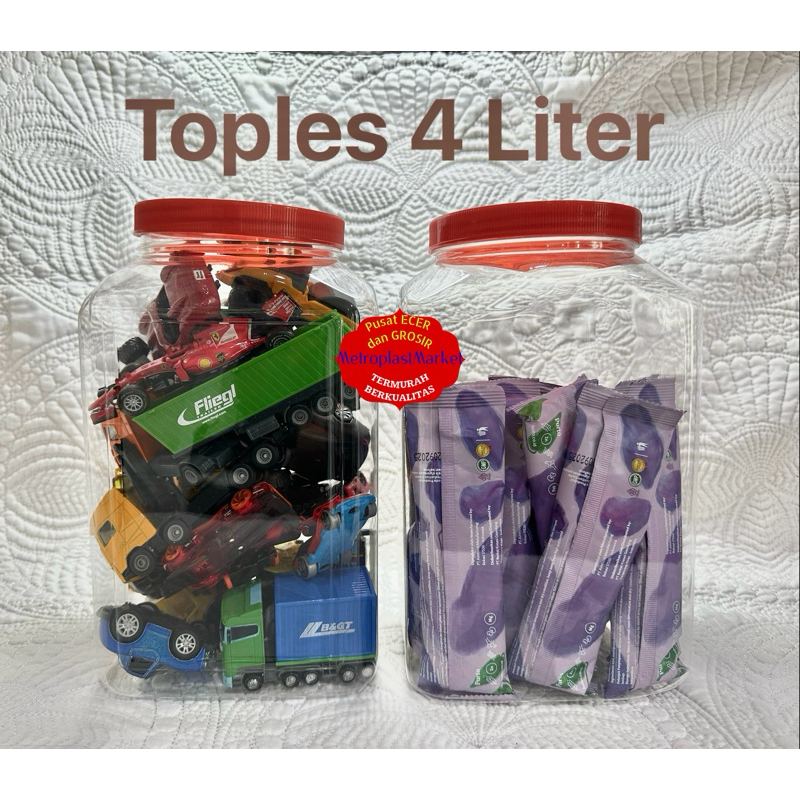 toples 4 liter / toples cupang / toples 4 l