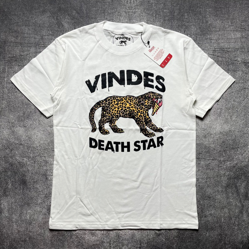 Tshirt VINDES X TEENAGE DEATH STAR - VINDES DEATH STAR WHITE