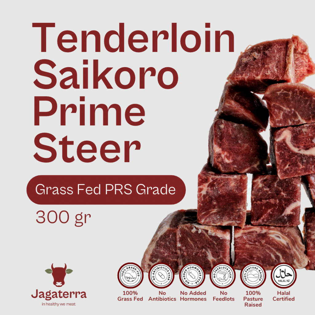 

Tenderloin Saikoro Grass Fed Premium Steer 300gr