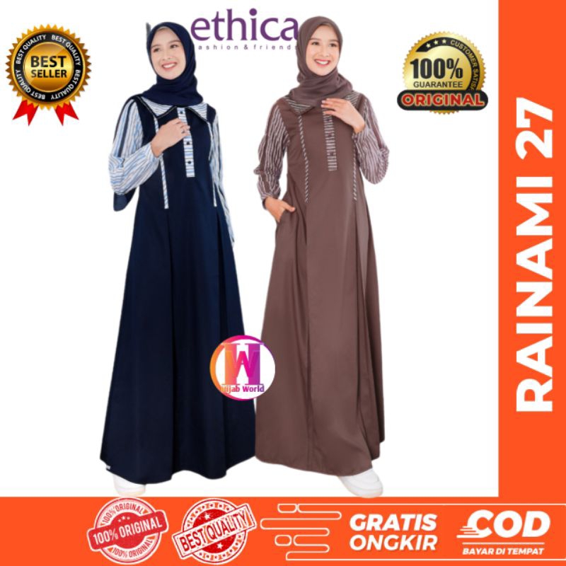 ETHICA Gamis Rainami 27 ETHICA Original / Baju Gamis Terbaru 2025 / Dress Muslim / Dress Wanita Musl