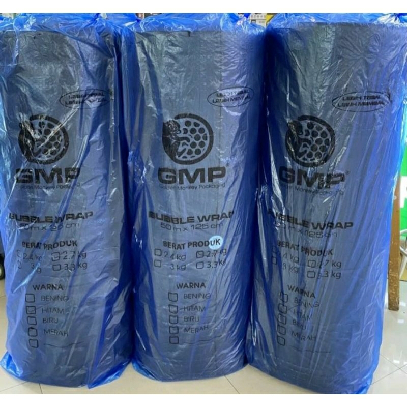 

IK6 Bubble GMP 3 Kg Bening & Hitam 125 Cm X 50 Meter