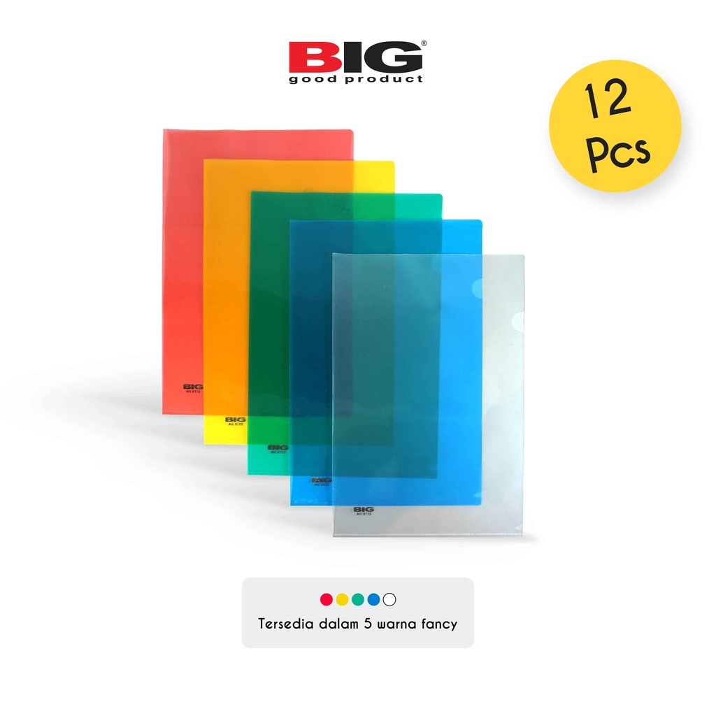 

12 Pcs BIG Map L F4 Folio Plastik Transparan Clear Sleeves MF-8113 1lusin