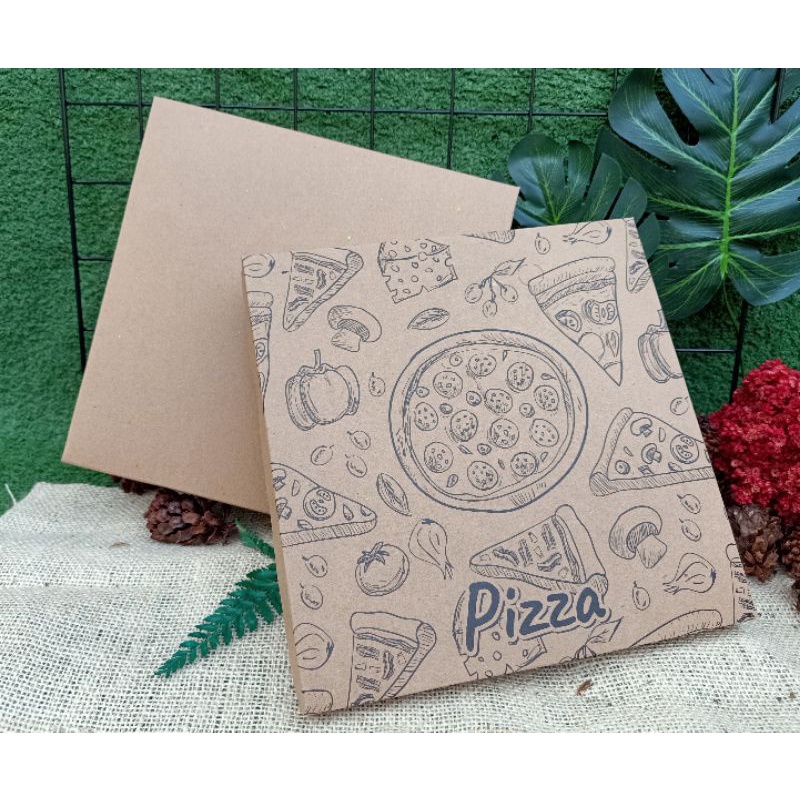 

Termurah dus pizza 215x215 brown kraft isi 2