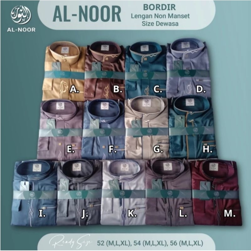 JUBAH ALNOOR BORDIR DEWASA GAMIS AL NOOR 06