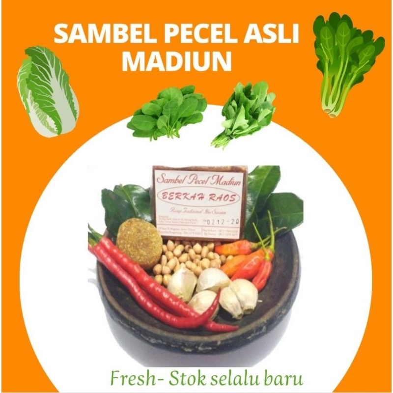 

sambel pecel madiun asli berkah raos