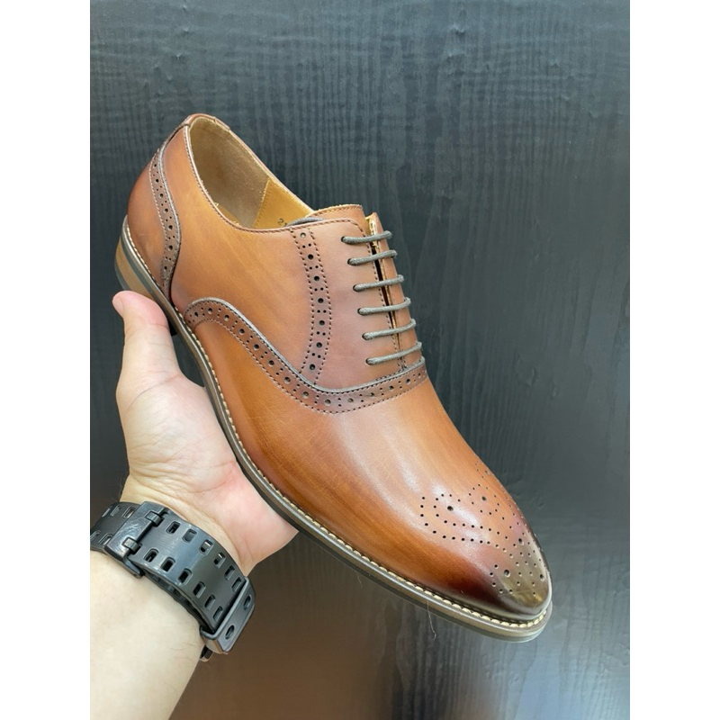 Sepatu pantofel LV brown # PLV-06 branded mirror quality 1:1 original