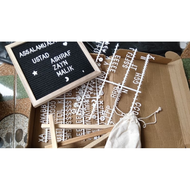 

Preloved PAPAN NAMA 1SET KOMPLIT || BACA DESKRIPSI