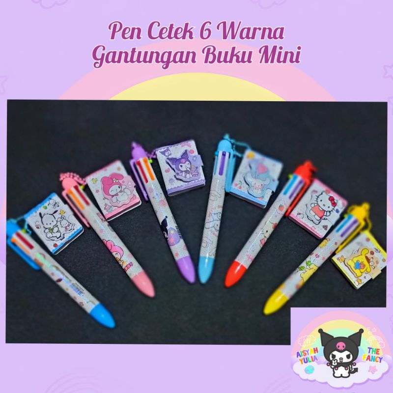 

Pen Cetek 6 Warna Sanrio