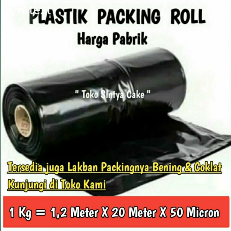 

Terlaris Plastik Packing Hitam Rollplastik olshop 1 kg Tebal Elastis