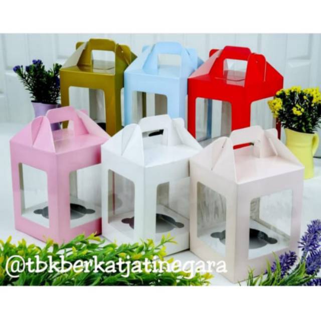 

Termurah BOX CUPCAKE IVORY LUBANG 1 ISI 1 PCS DUS CUPCAKE BOX MUFFIN LUBANG 1