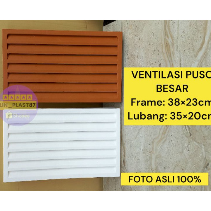 Terbaru JALUSI BESAR PVC PLASTIK  VENTILASI UDARA PINTU KAMAR MANDI  TOILET  KISIKISI UDARA MERK PUS