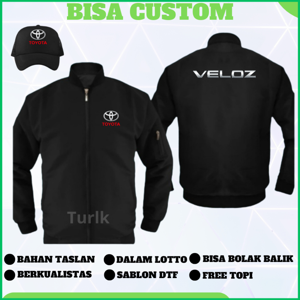 Jaket Toyota Veloz Jaket Mobil Veloz Jaket Bomber Custom