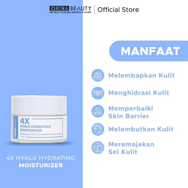 CLEORA 4X HYALU MOISTURIZER 15ML