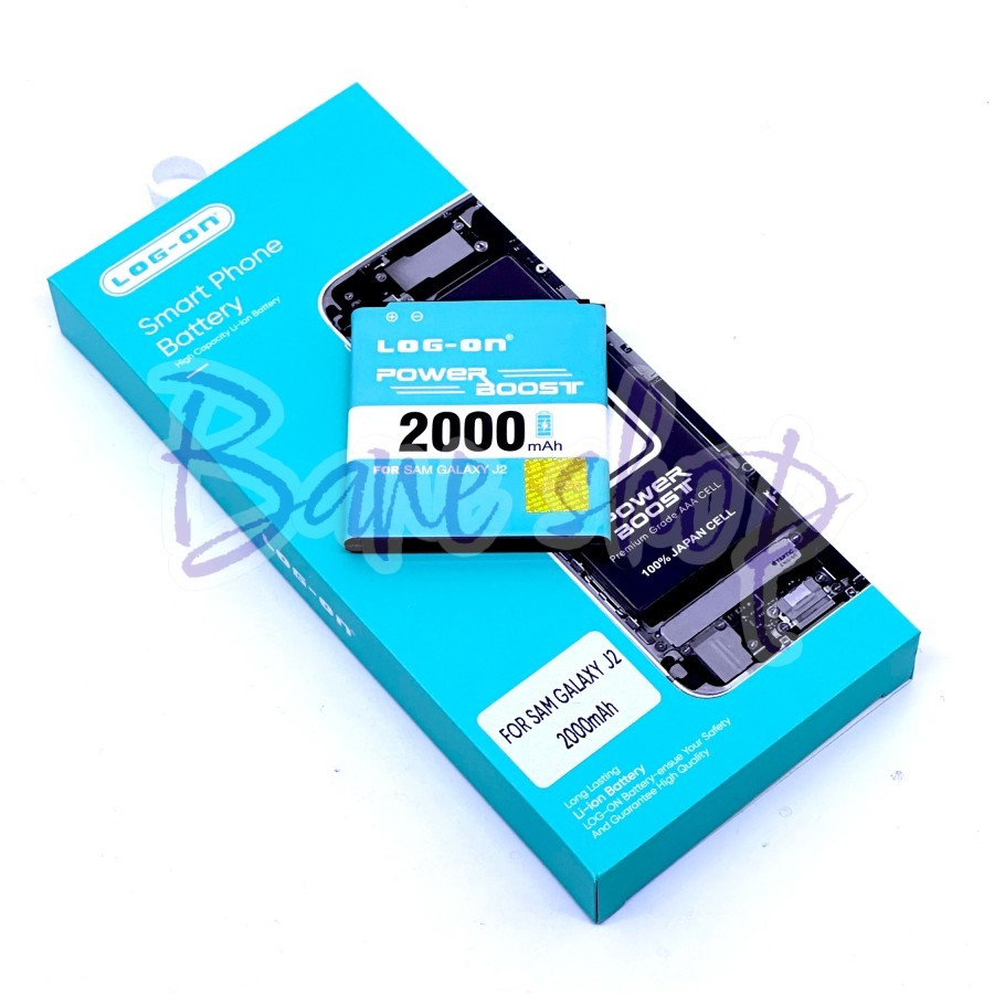 BATERAI - BATRE LOG ON SAMSUNG J2 2015 - J200 - CORE PRIME - G360H DOUBLE POWER