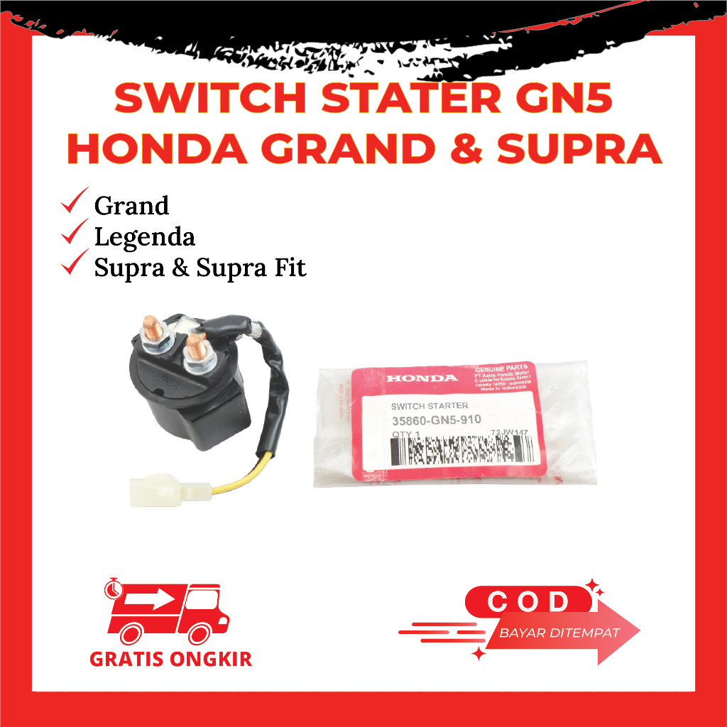 Bendik Stater Switch Grand Legenda Supra Lama Supra Fit Revo 100 Original Kode GN5