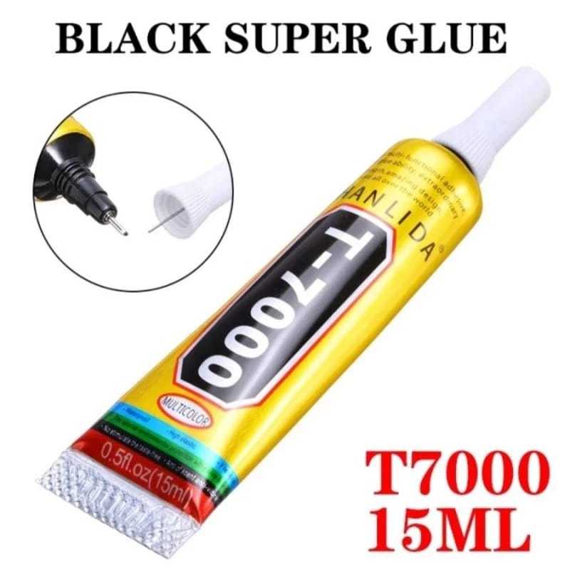 

Lem LCD Touchscreen 15ml T-7000 Hitam Lem Perhiasan Keramik Kaca Karet Plastik Logam /Lem Perekat Serbaguna T7000