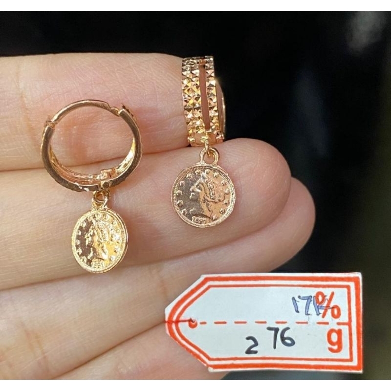 Anting emas 75 koin dollar