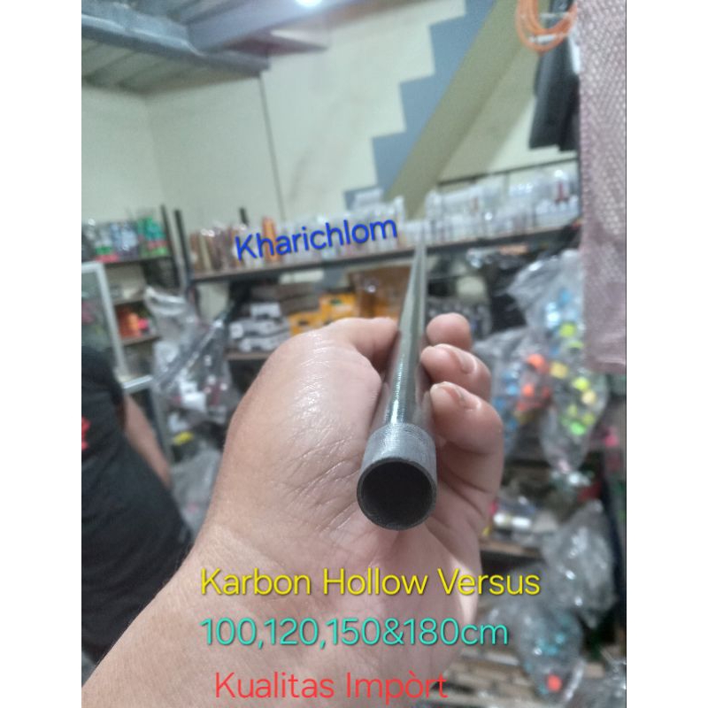 Karbon Hollo/carbon hollow Versus 100,120,150&180cm bolong bahan joran pancing berkualitas Impóŕ har