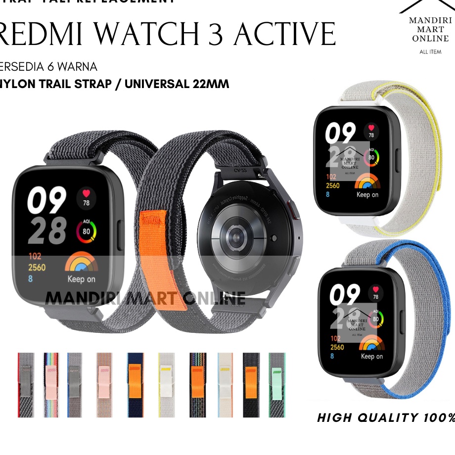 Terbatas Strap Redmi Watch 3 Active Trail Loop Nylon Tali Pengganti Redmi Watch 3 Active Bahan Nylon
