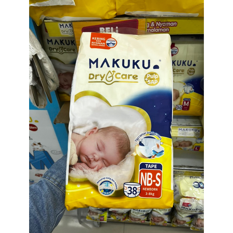 MAKUKU Dry Care Tape NB-S38 | Pampers Makuku | Makuku | Pampers Murah | Pampers New Born