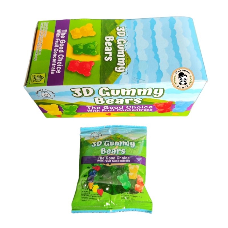 

GW 3D GUMMY BEARS BOX ISI 12