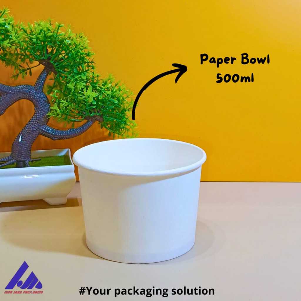 Paper Bowl 500ml Isi 50pcs high quality