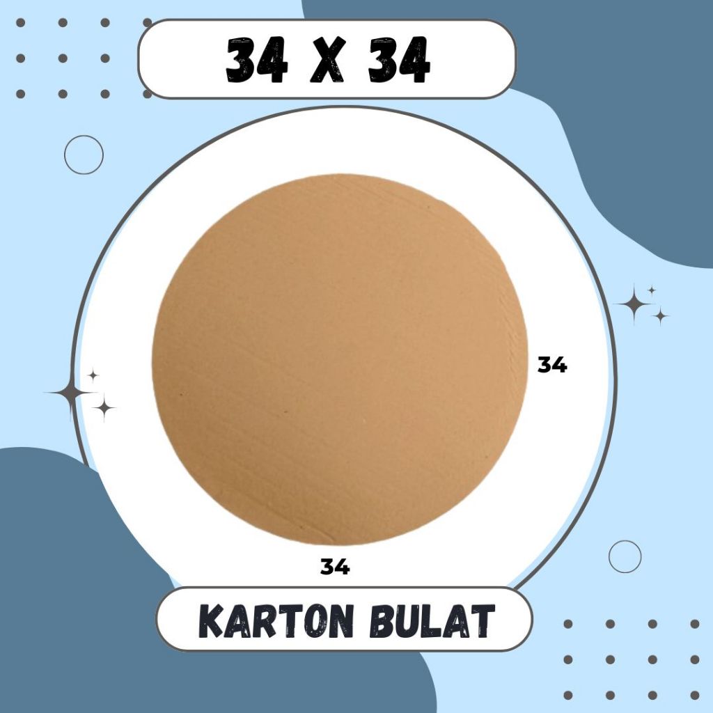 

Karton Bulat 34x34 Box Dus Packing Kotak Kemasan Karton Lingkaran