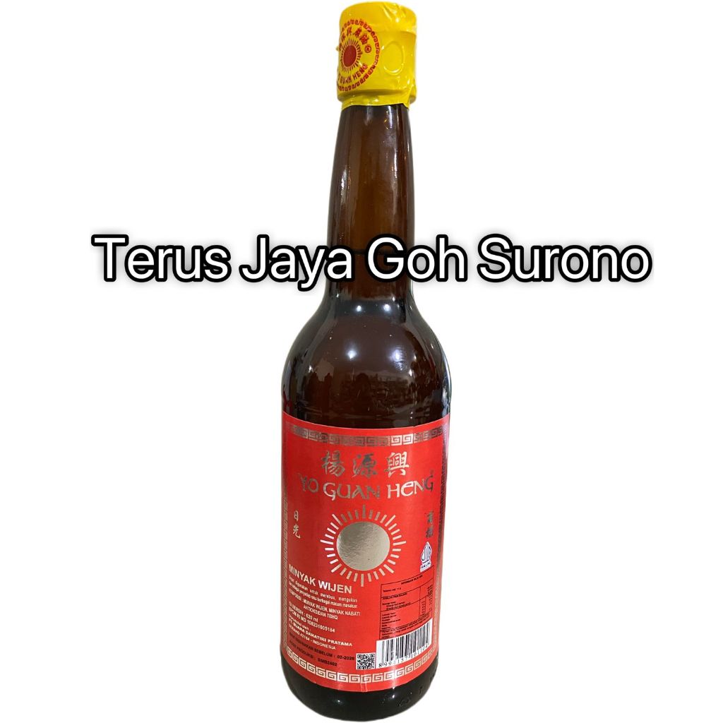 

Minyak Wijen Yo Guan Heng Halal 620ml Gojek Grab Only