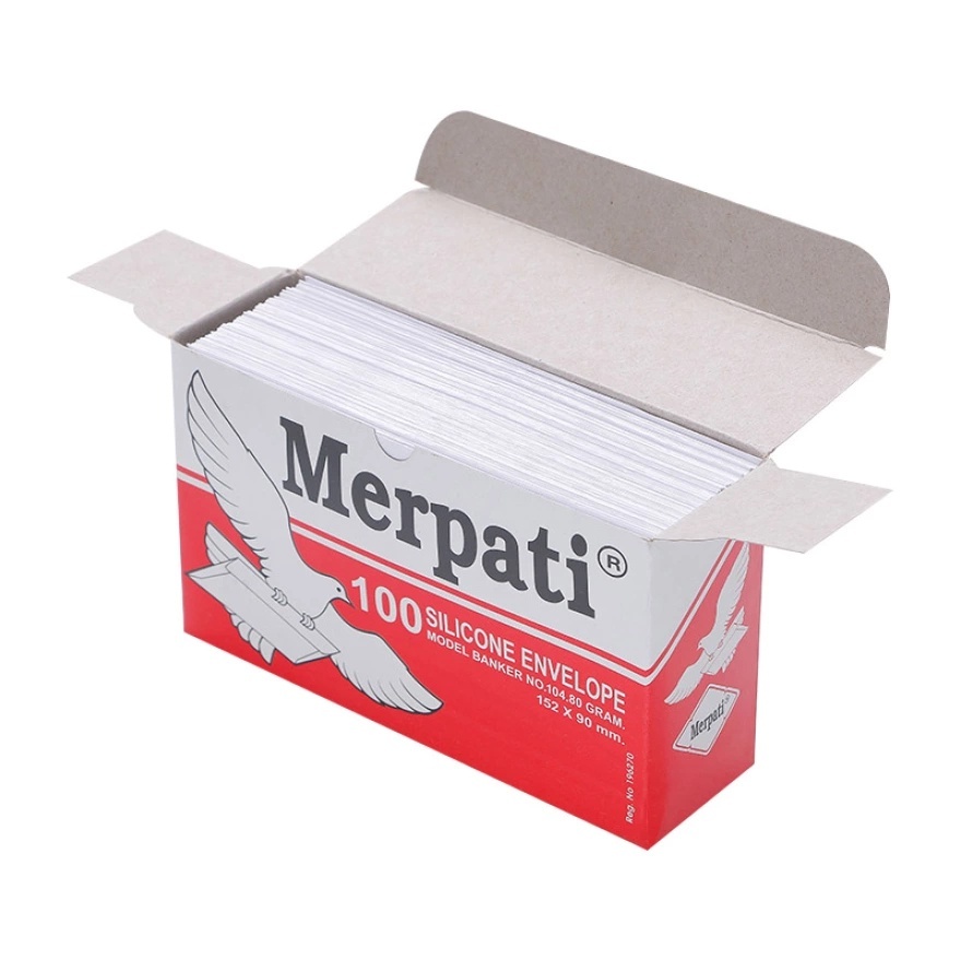 

Amplop Merpati Polos No 104 80 GRAM Silicone (Perekat) - 100 Amplop