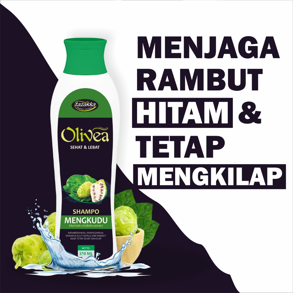 Shampo Mengkudu Penghitam Rambut Uban Olivea Shampo Herbal Rambut Hitam Mengkilap