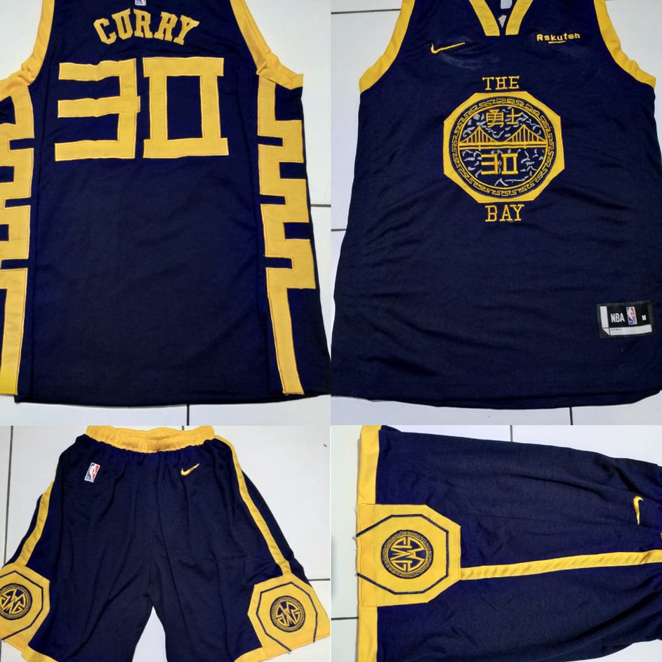 Jersey Basket NBA The Bay GSW Navy Stephen Curry