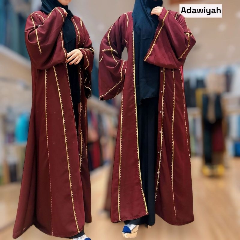 OUTER ORI ADAWIYA 2 IN 1 MODEL BORDIR KOMBINASI MATA BLINK BAHAN FURSAN ALKHATIB COLLECTION DEWASA S