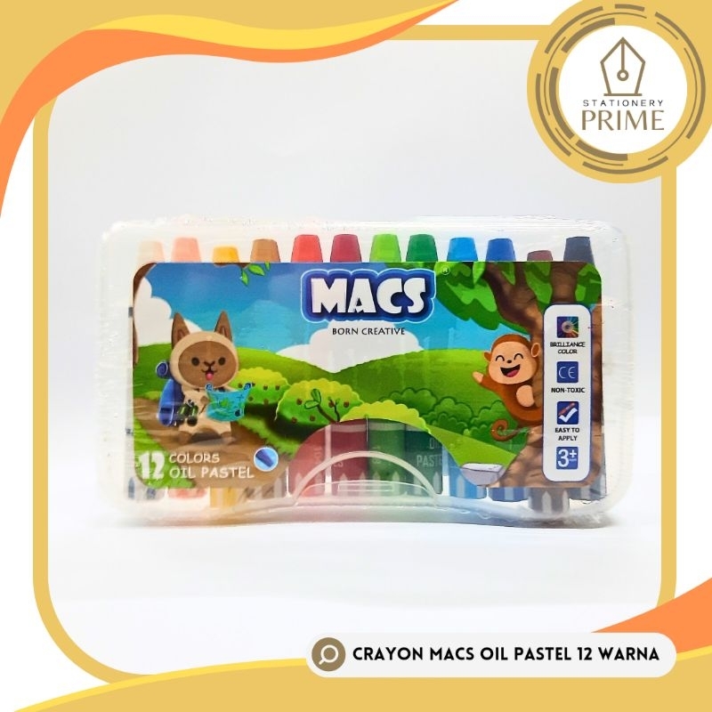 

Crayon MACS Oil Pastel 12 Warna