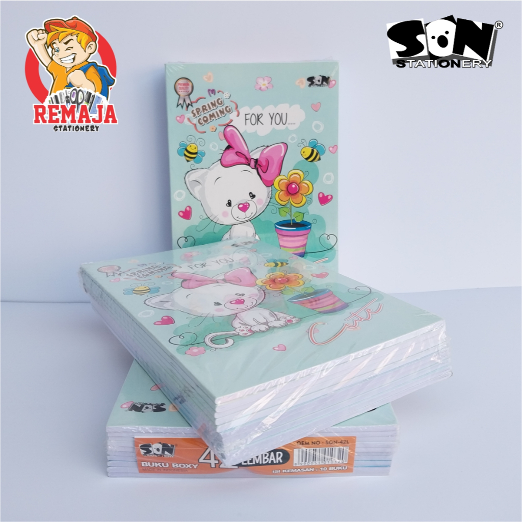 

Buku Tulis SON BOXY isi 42 Lembar per Pack isi 10 Buku