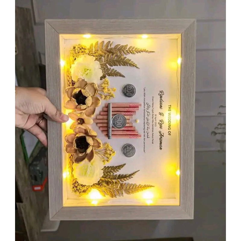 Bingkai Mahar Mas Kawin Pernikahan 20x30 Murah|| Nurma Galery