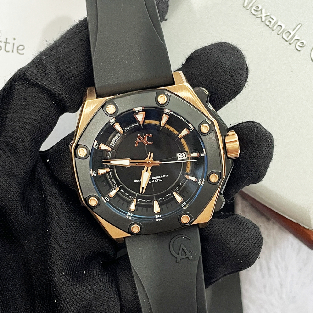 Jam Tangan Alexandre Christie Pria AC 9601 / AC9601 Automatic Original Garansi Resmi