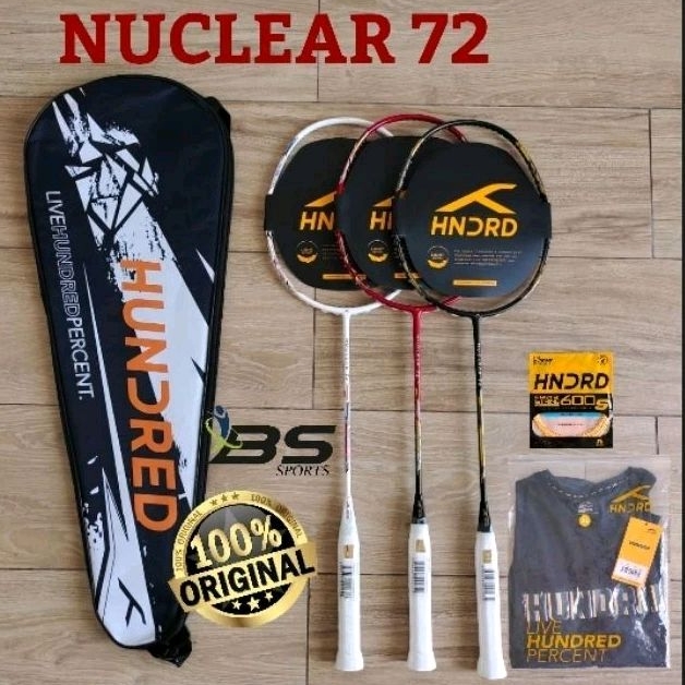 RAKET BADMINTON HUNDRED NUCLEAR 72 HNDRD NUCLEAR 72 ORIGINAL