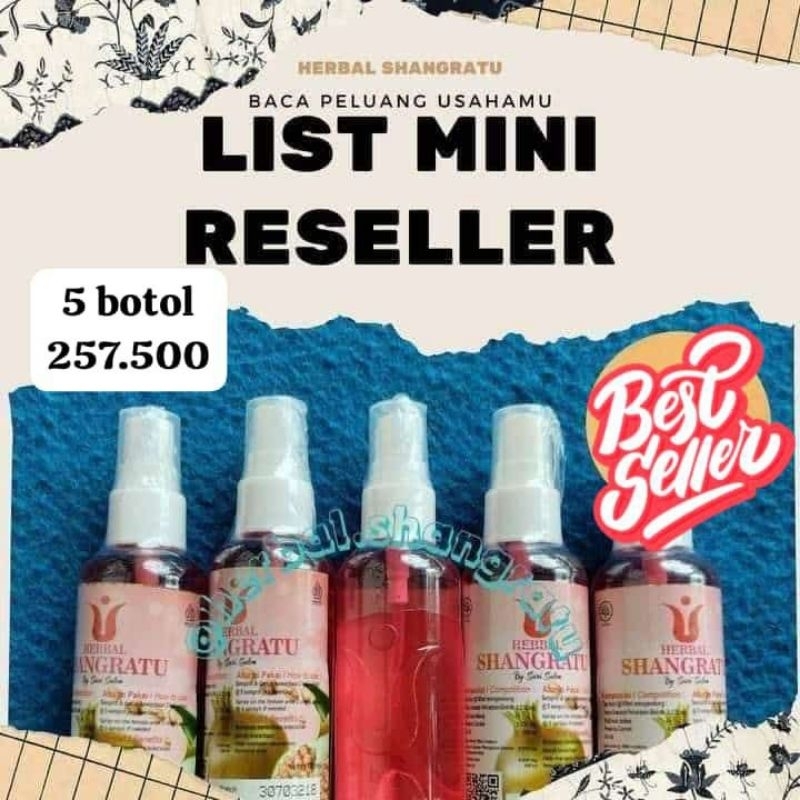 

PAKET RESELLER HERBAL SHANGRATU 5 BOTOL