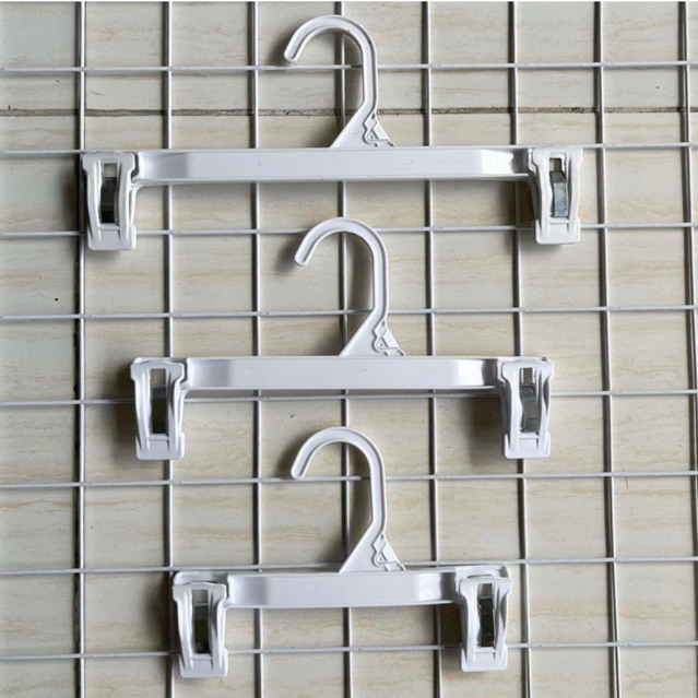 Hanger Jepit Plastik Putih / Hanger Jepit Murah