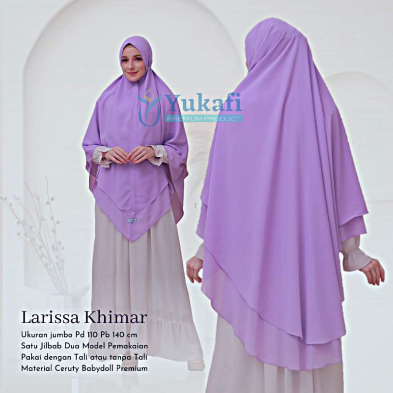 [YUKAFI BRAND] LARISSA KHIMAR/KHIMAR MEWAH
