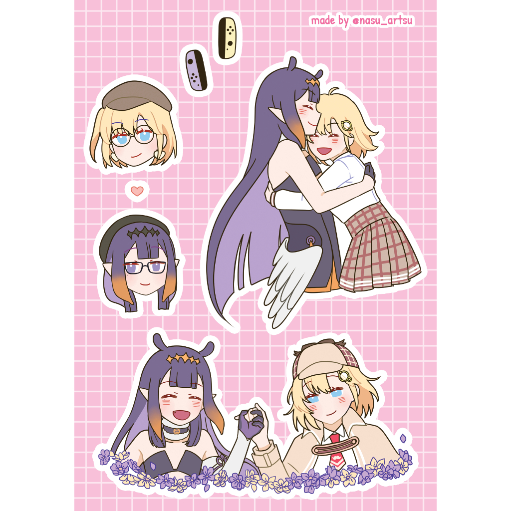 

Hololive Myth Iname Kiss Cut Sticker Sheet