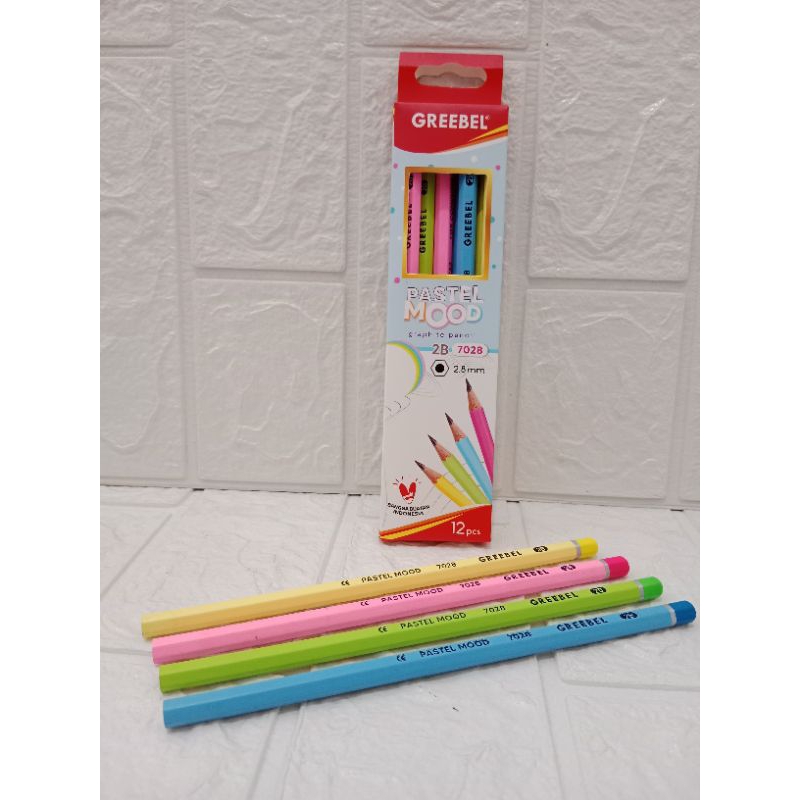 

(12pcs) Pensil Kayu 2B Greebel 7028