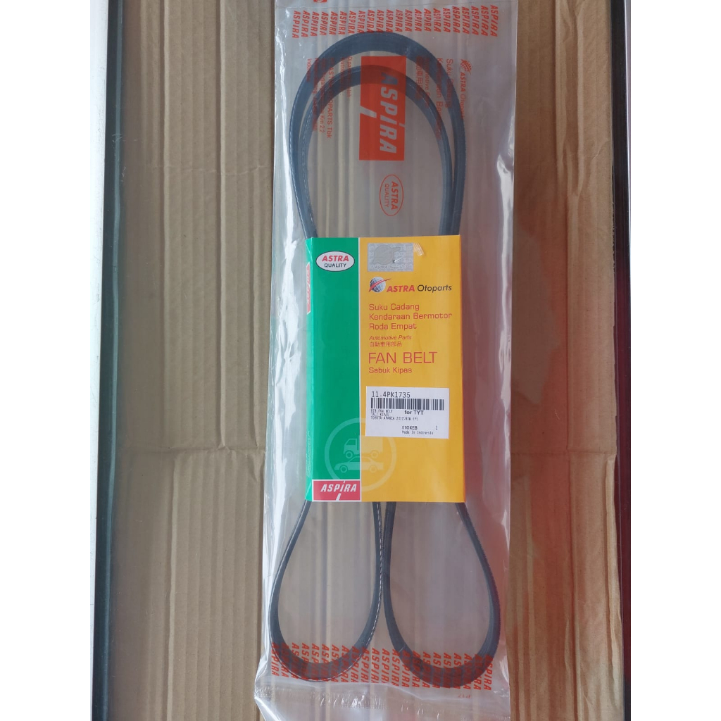 Fan belt tali kipas Alternator/AC/Power Steering Original Aspira 4PK1735 Toyota Avanza. 11-4PK1735