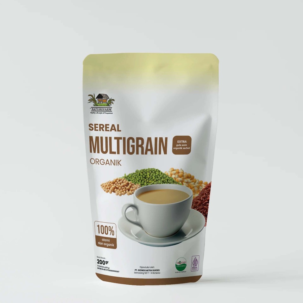 

Nature Farm Sereal Multigrain Organik 200gr (bersertifikat)