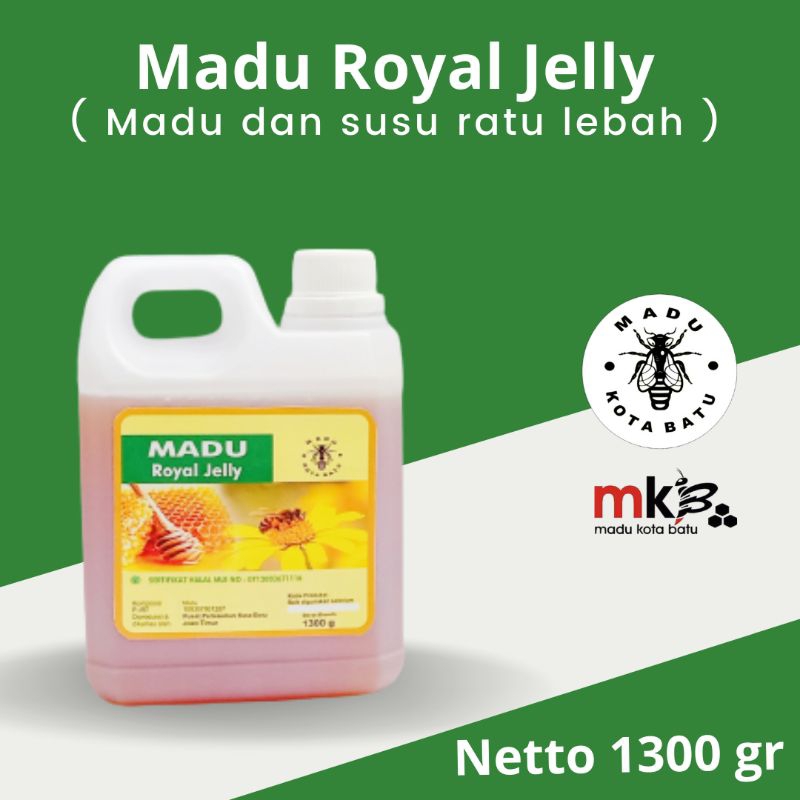 

Madu asli murni royal jelly 2in1 (madu murni + royal jelly) 1300g